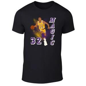 Magic Johnson Los Angeles Lakers Showtime Direct To Garment T-Shirt